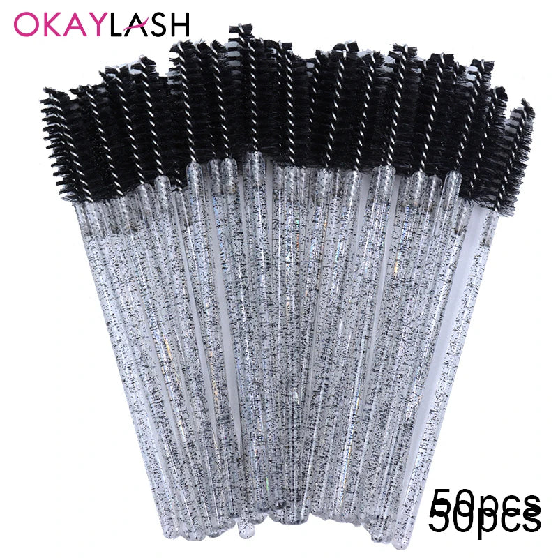 100pcs Disposable Eyelash Brushes Spoolies Micro Lash Mascara Wands Combs Wholesale For Eyelash Extension Makeup