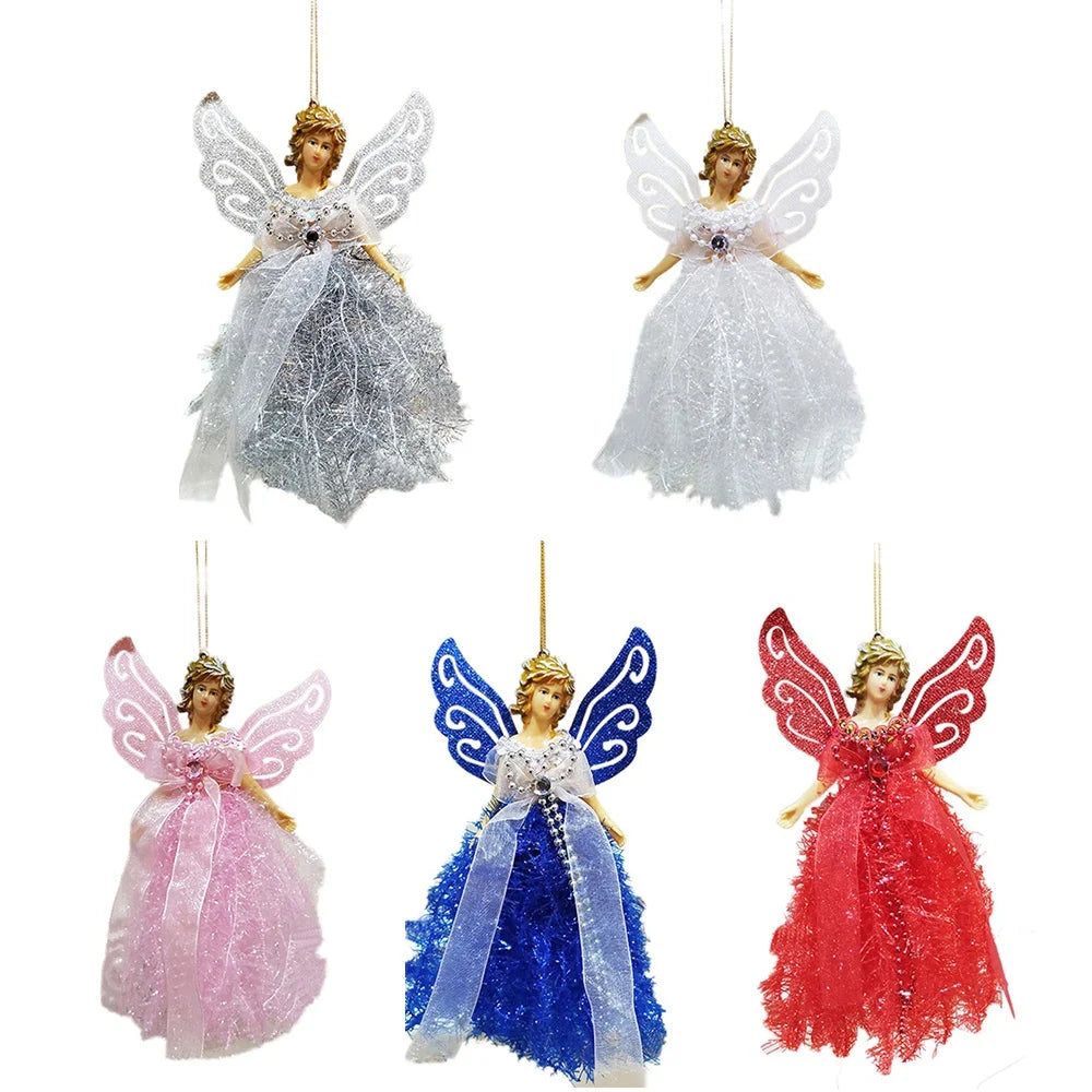 Christmas Angel Pendant Window House Decoration Elf Doll Decorations Plush Crafts New Year's Holiday Party Must-Have Goods