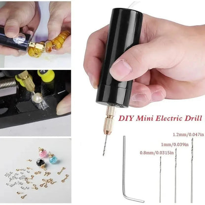 Handheld Mini Electric Drill DIY Electric USB Electric Drill Tools For Epoxy Resin Jewelry Making Wood Craft Engraving Pen Tool