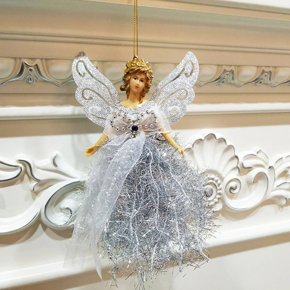 Christmas Angel Pendant Window House Decoration Elf Doll Decorations Plush Crafts New Year's Holiday Party Must-Have Goods