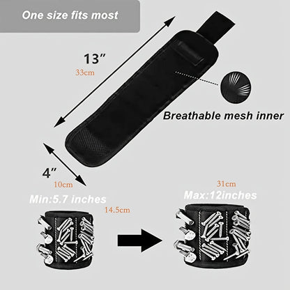 Magnetic Wristband for Holding Screws,Nails，Drilling Bits,Wrist Tool Holder Belts with Strong Magnets,Cool Gadgets for Men, wome