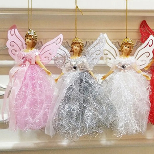 Christmas Angel Pendant Window House Decoration Elf Doll Decorations Plush Crafts New Year's Holiday Party Must-Have Goods