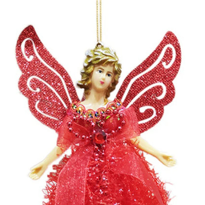 Christmas Angel Pendant Window House Decoration Elf Doll Decorations Plush Crafts New Year's Holiday Party Must-Have Goods